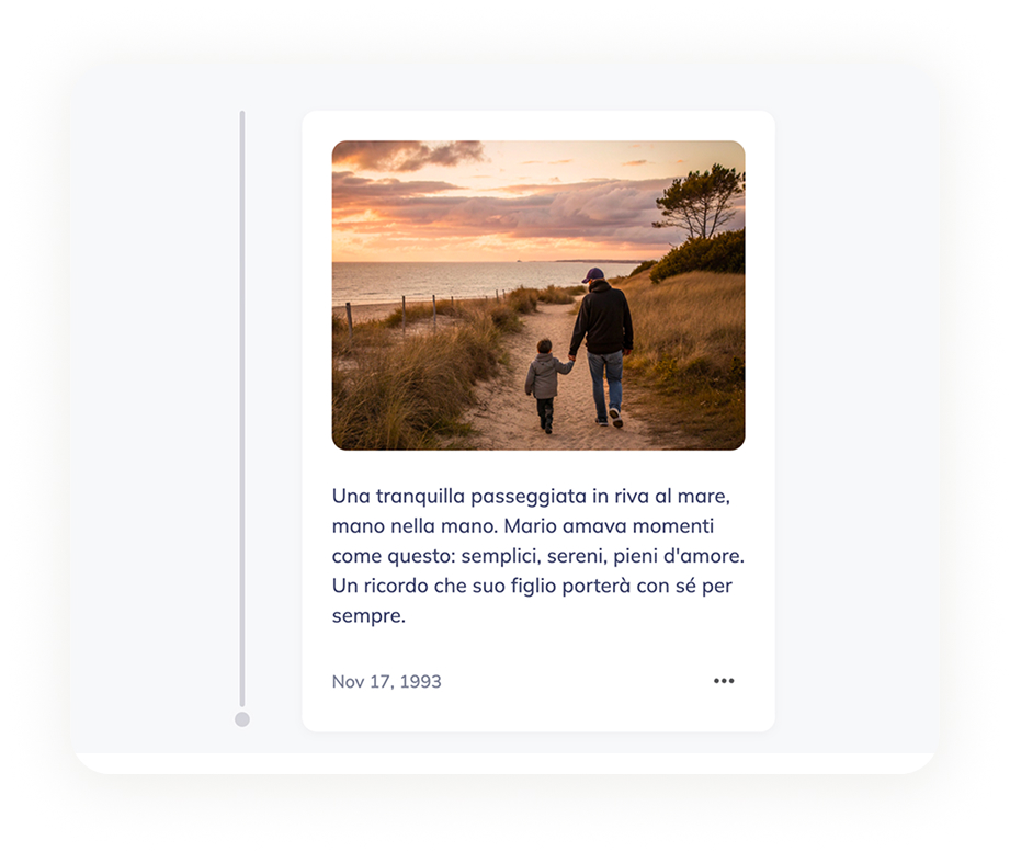Sezione foto e ricordi per ogni luogo